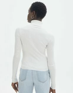 Ribbed Turtleneck Top -Glassons Store roger roll neck milk back kl79039vn