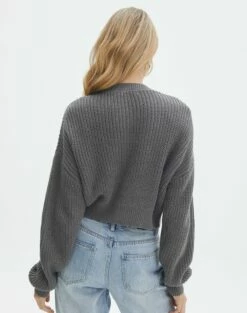 Button Front Long Sleeve Cardigan -Glassons Store roy rib cardi keep your coal back kc78979oca