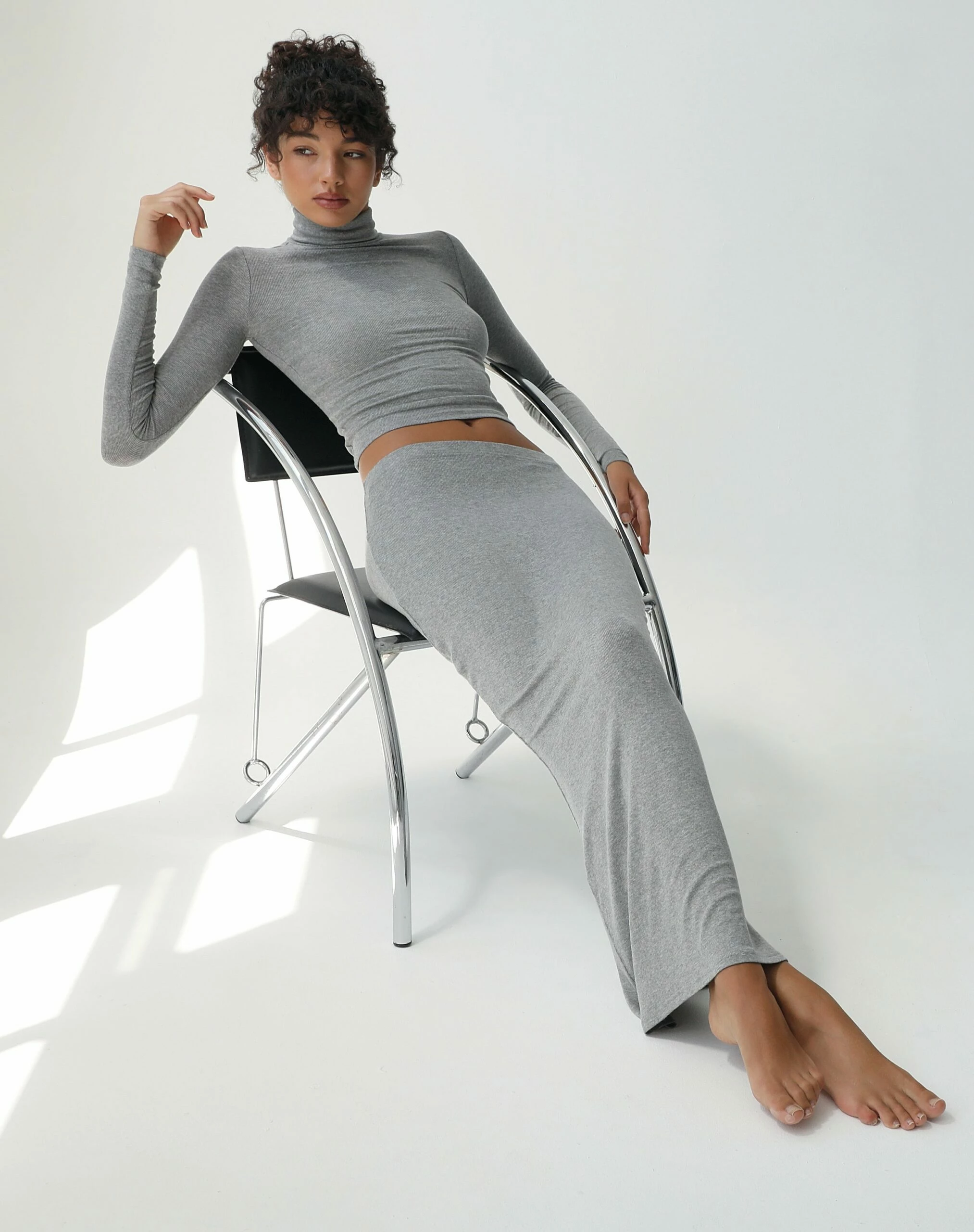 Luxe Lounge Modal Slim-Fit Maxi Skirt 3 Luxe Lounge Modal Slim-Fit Maxi Skirt