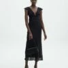 V Front Bias Cut Maxi Dress 1 V Front Bias Cut Maxi Dress -Glassons Store rufus chiffon maxi dress black front dl92461peb
