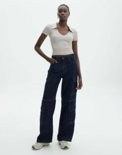 Collared Ribbed Knit Crop Top 28 Collared Ribbed Knit Crop Top -Glassons Store sammie collared dusty mink full ks123930vp