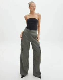 Mid Rise Straight Leg Cotton Cargo Pant -Glassons Store sierra dressy cargo pant cypress front pw109154cot