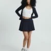 Active Mini Skirt -Glassons Store sissonne sporty mini skirt navy blazer front ss102984ss
