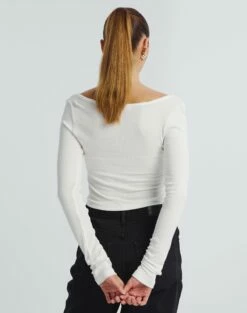 Luxe Lounge Modal Long Sleeve Button Crop Top 24 Luxe Lounge Modal Long Sleeve Button Crop Top -Glassons Store sophina scoop neck longsleeve milk back tl90775mod