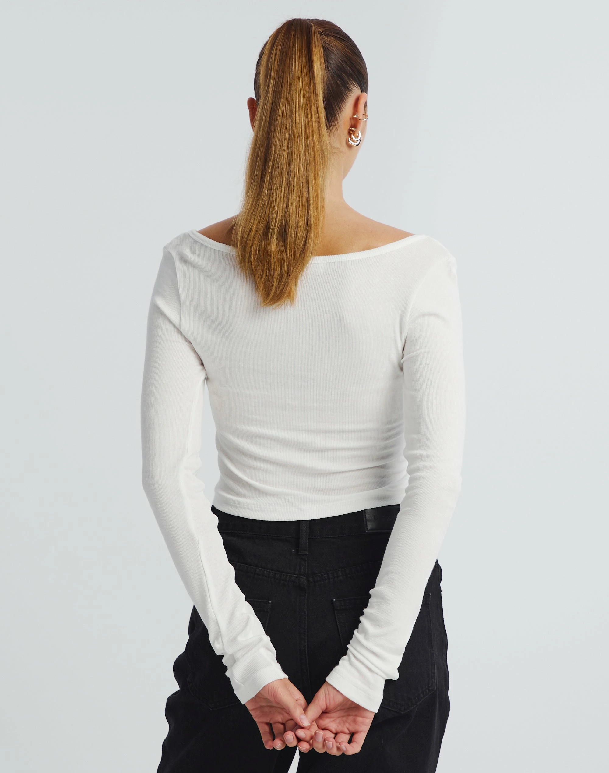 Luxe Lounge Modal Long Sleeve Button Crop Top 5 Luxe Lounge Modal Long Sleeve Button Crop Top - Image 3