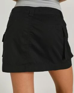 Zip Cargo Mini Skirt 24 Zip Cargo Mini Skirt -Glassons Store stella cargo skirt black back ss86240pln