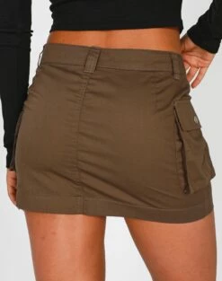 Zip Cargo Mini Skirt 34 Zip Cargo Mini Skirt -Glassons Store stella cargo skirt susan soil back ss86240pln