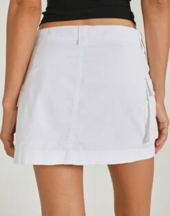 Zip Cargo Mini Skirt 29 Zip Cargo Mini Skirt -Glassons Store stella cargo skirt white back ss86240pln