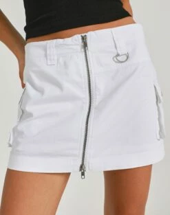 Zip Cargo Mini Skirt 28 Zip Cargo Mini Skirt -Glassons Store stella cargo skirt white full ss86240pln