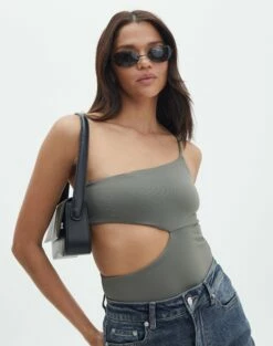 Seamless Cropped Long Sleeve -Glassons Store sully peachy bodysuit cypress front tb95431pch 2