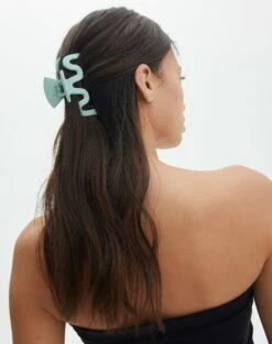 One Shoulder Split Side Knit Top -Glassons Store swiggle claw clip mist me front ha130787clp 2