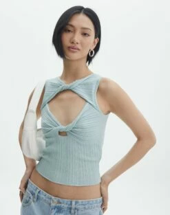 Lettuce Hem Mesh Top -Glassons Store talia twist top mist me front kv104810vis