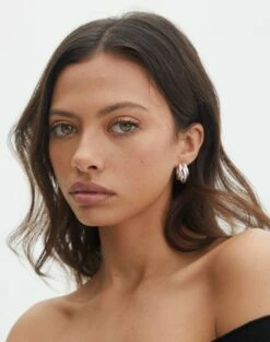 Double Button Tailored Pant -Glassons Store taurus triple hoop earrings silver front je109042ear 6