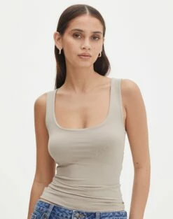 Ringspun Low Rise Denim Skirt -Glassons Store tommy tank top dusty mink front tv124269pch