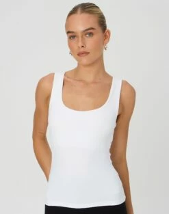 Ringspun Low Rise Denim Skirt -Glassons Store tommy tank top white front tv124269pch