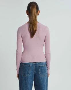 Twist Split Front Long Sleeve Knit 13 Twist Split Front Long Sleeve Knit -Glassons Store travi twist front longsleeve shrinking violet back kl63496knt