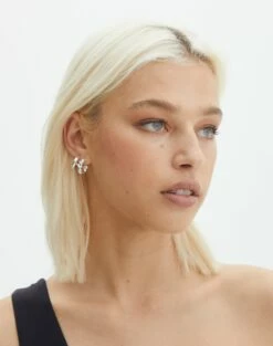 Supersoft One Shoulder Cut Out Bodysuit 40 Supersoft One Shoulder Cut Out Bodysuit -Glassons Store twisted plain hoop pack silver front je121822ear 1