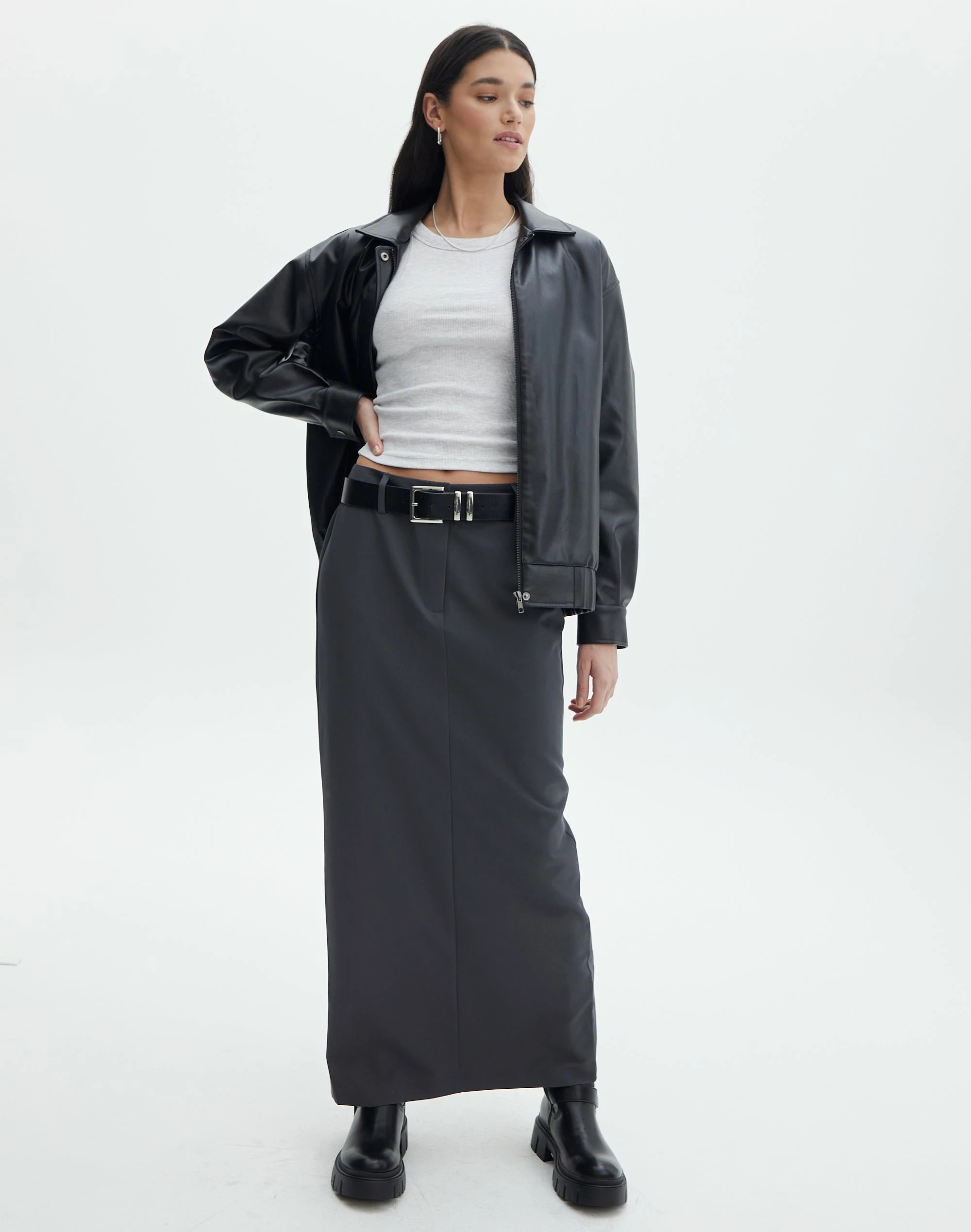 Luxe Lounge Modal Slim-Fit Maxi Skirt 17 Luxe Lounge Modal Slim-Fit Maxi Skirt - Image 15