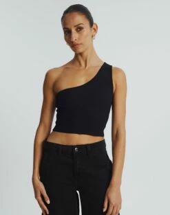 Oversized Cable Knit Long Sleeve Shrug -Glassons Store wirius one shoulder black front kv44069rib 1