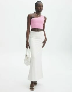 One Shoulder Ribbed Tank -Glassons Store wirius one shoulder smell the roses full kv44069rib