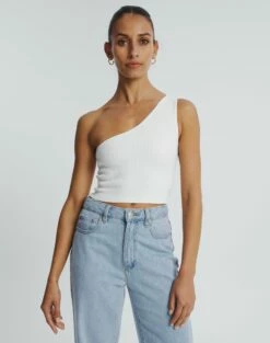 Oversized Cable Knit Long Sleeve Shrug -Glassons Store wirius one shoulder white front kv44069rib 1