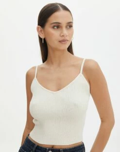 Knit V Neck Tank Top -Glassons Store yves v neck tank bad to the bone front kv125600vn