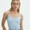 Knit V Neck Tank Top -Glassons Store yves v neck tank blue bubble front kv125600vn 3