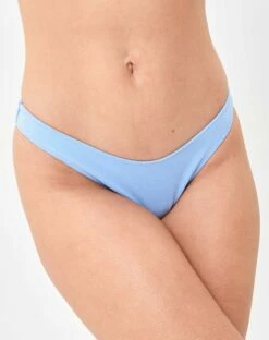 Shimmer Adjustable Thong Bikini Bottom -Glassons Store zimi high waist thong blue me away front ga63412twl