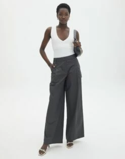 Mid Rise Relaxed Leg Pant 38 Mid Rise Relaxed Leg Pant -Glassons Store zuma wide leg pant shadow dancer front pw120225cot 1